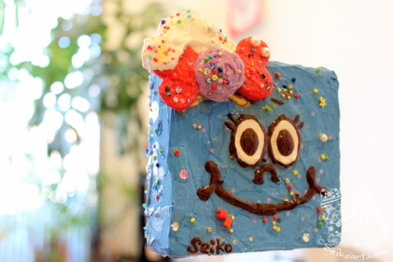 【作品紹介】Marine Soda 試行錯誤して辿りついたスイーツの妖精。マリンソーダは笑顔を連鎖させるホスピタルアート。