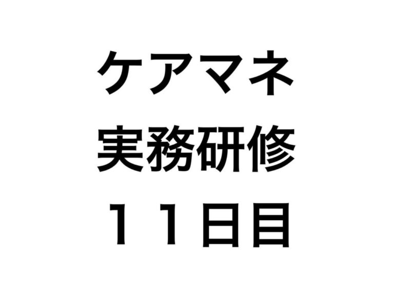 ケアマネージャーとしての役割。多様な視点で分析する看取りと認知症への援助【実務研修11日目】（おまけ：宇治川の暗渠に迫る）