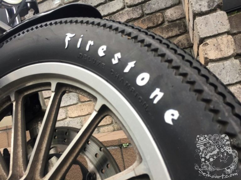 【ホワイトレター】100均の白ペンでタイヤの文字を白塗りしよう！