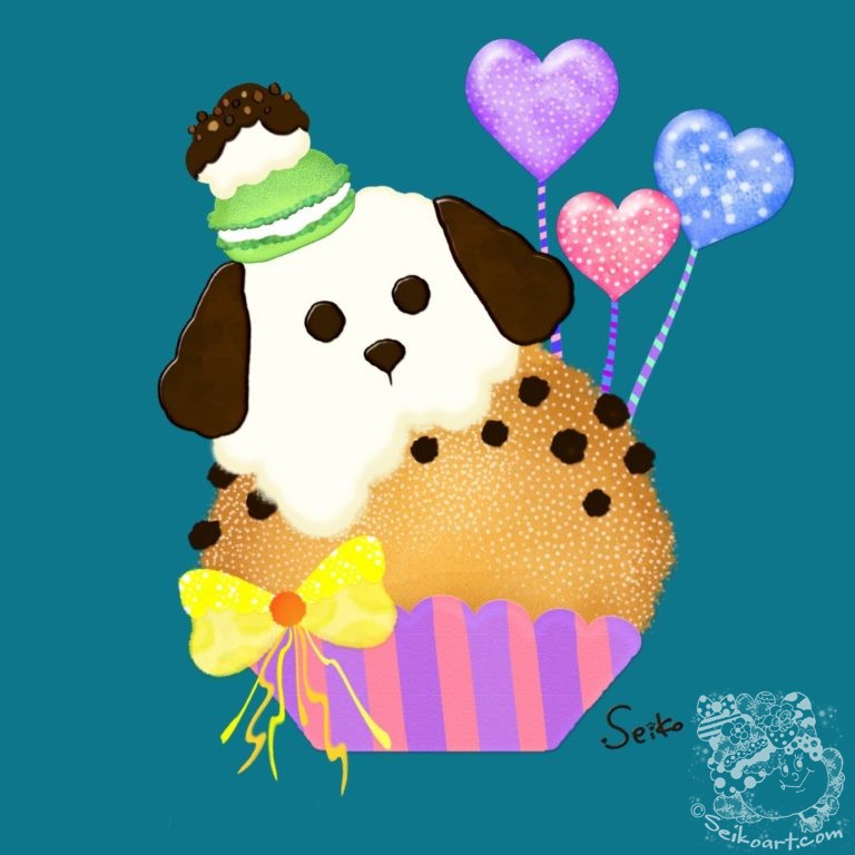 【作品紹介】バレンタインに贈りたい『カップケーキQooちゃん』