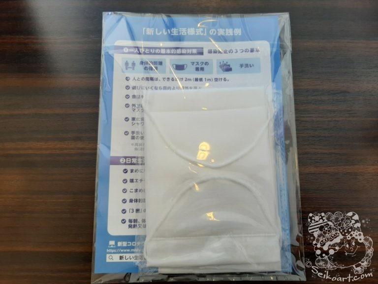 また届いたアベノマスク（１カ月ぶり２回目）