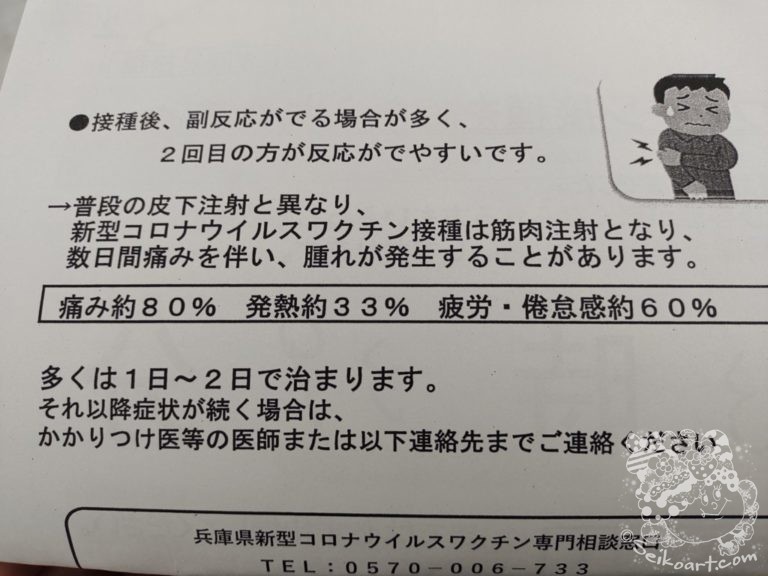 【発熱・倦怠感】２回目のワクチン接種の副反応は意外にも・・・