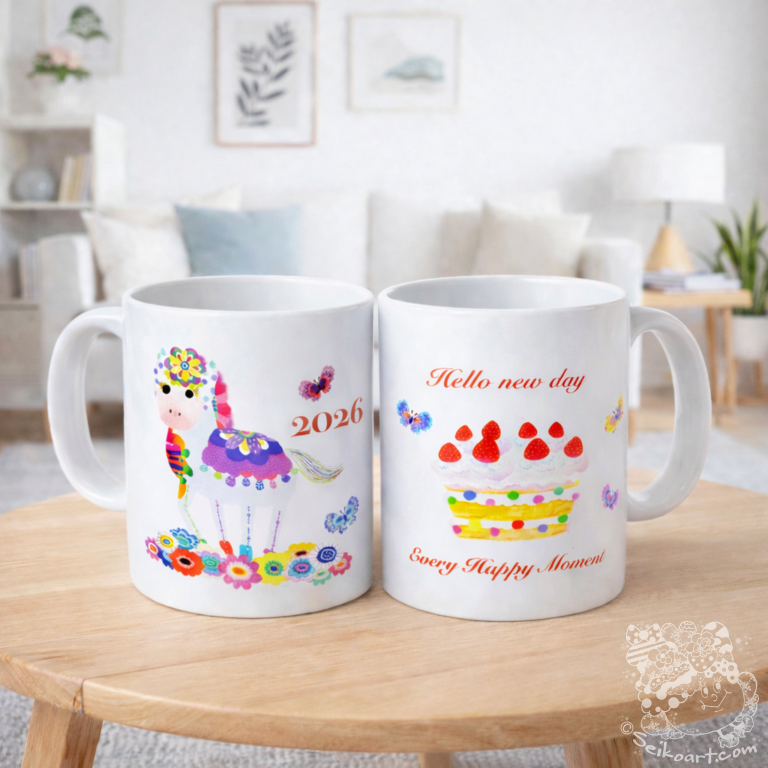 2026年干支・ウマをテーマにした限定マグカップ